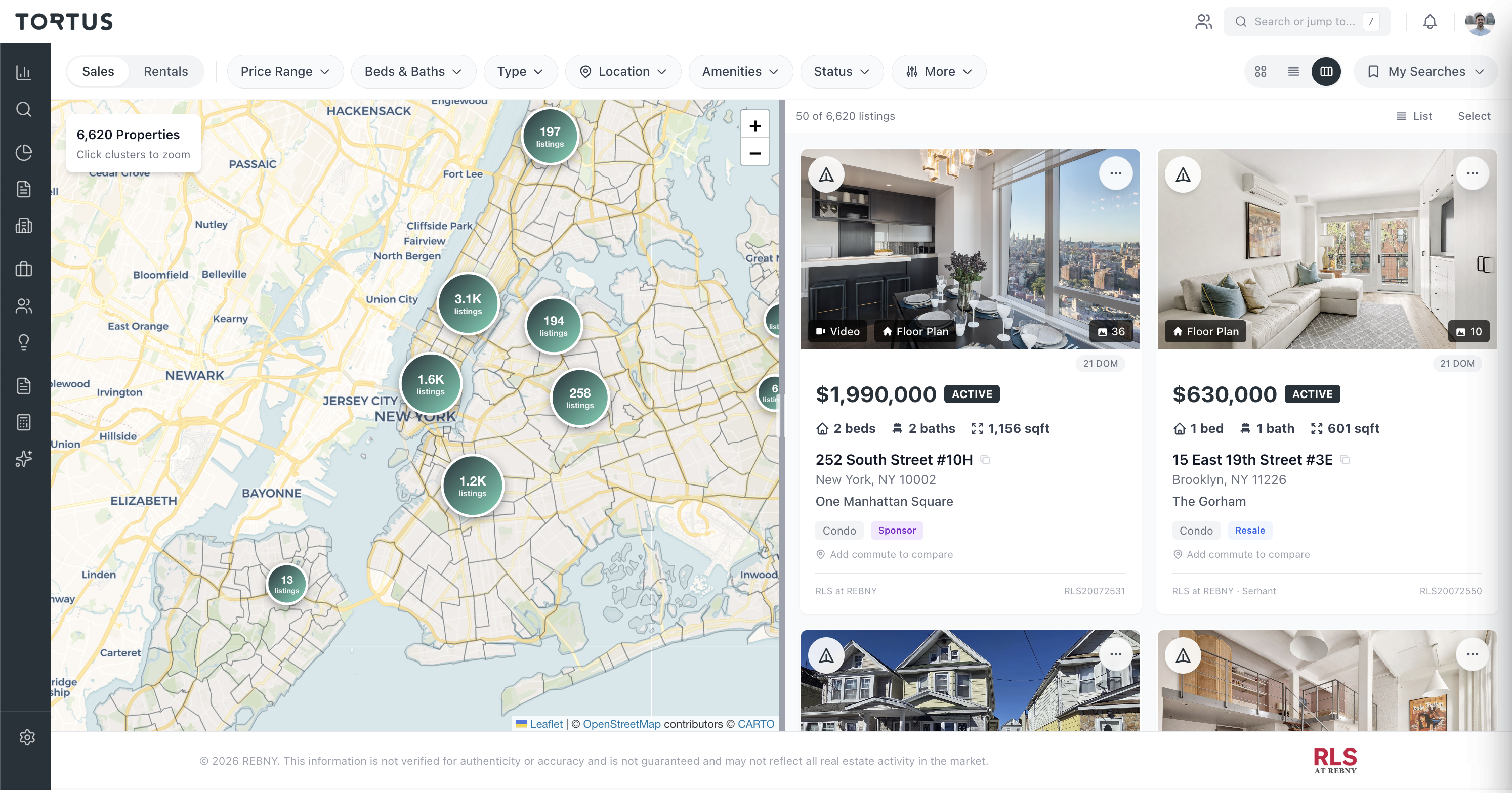 Tortus shareable listing pages