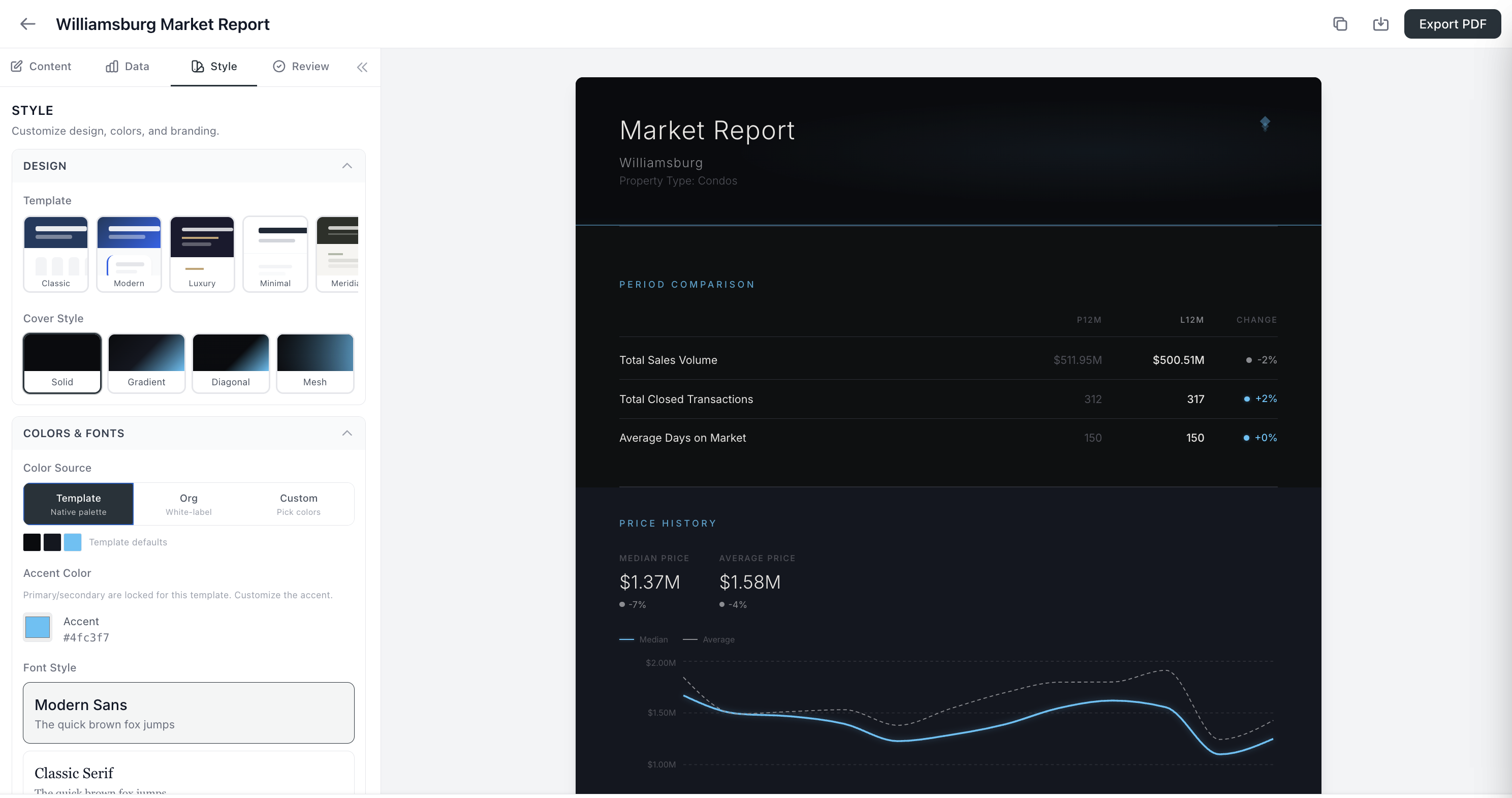 Tortus report preview